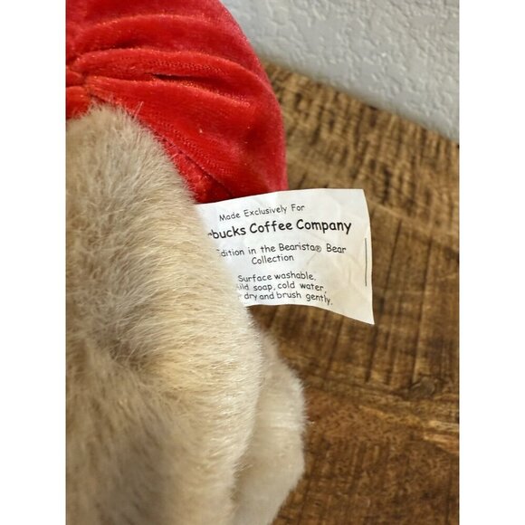 Starbucks Plush Bearista Bear 13th Edition Cupid Valentine 2001 Bow Arrow - Picture 5 of 8